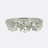 Art Deco Old Cut Diamond Three Stone Ring