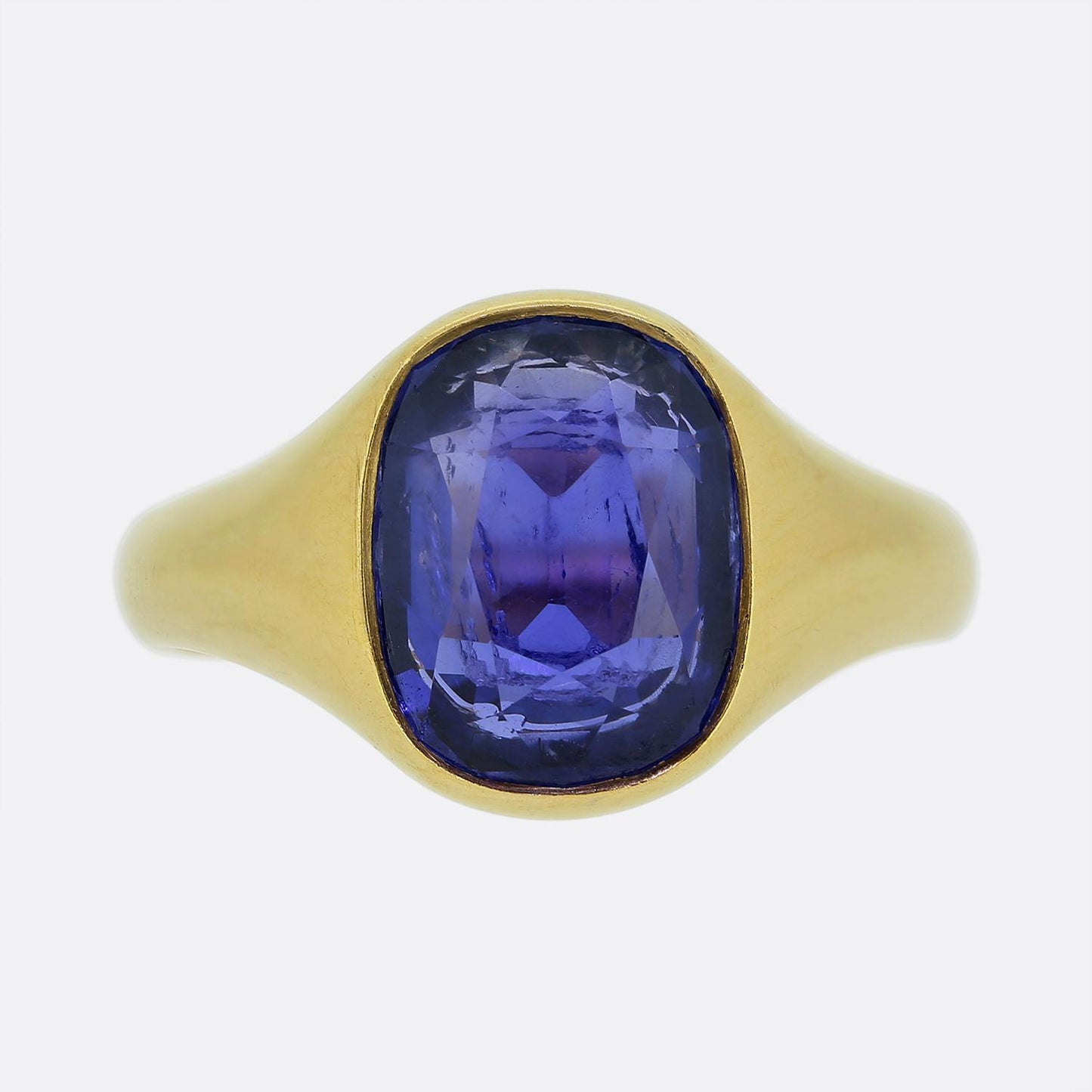 5.86ct Ceylon Sapphire Single-Stone Ring