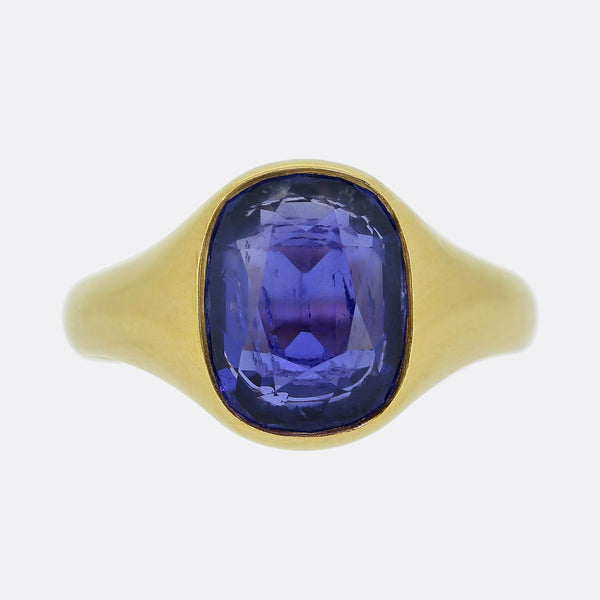 5.86ct Ceylon Sapphire Single-Stone Ring