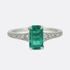 Colombian Emerald and Diamond Ring