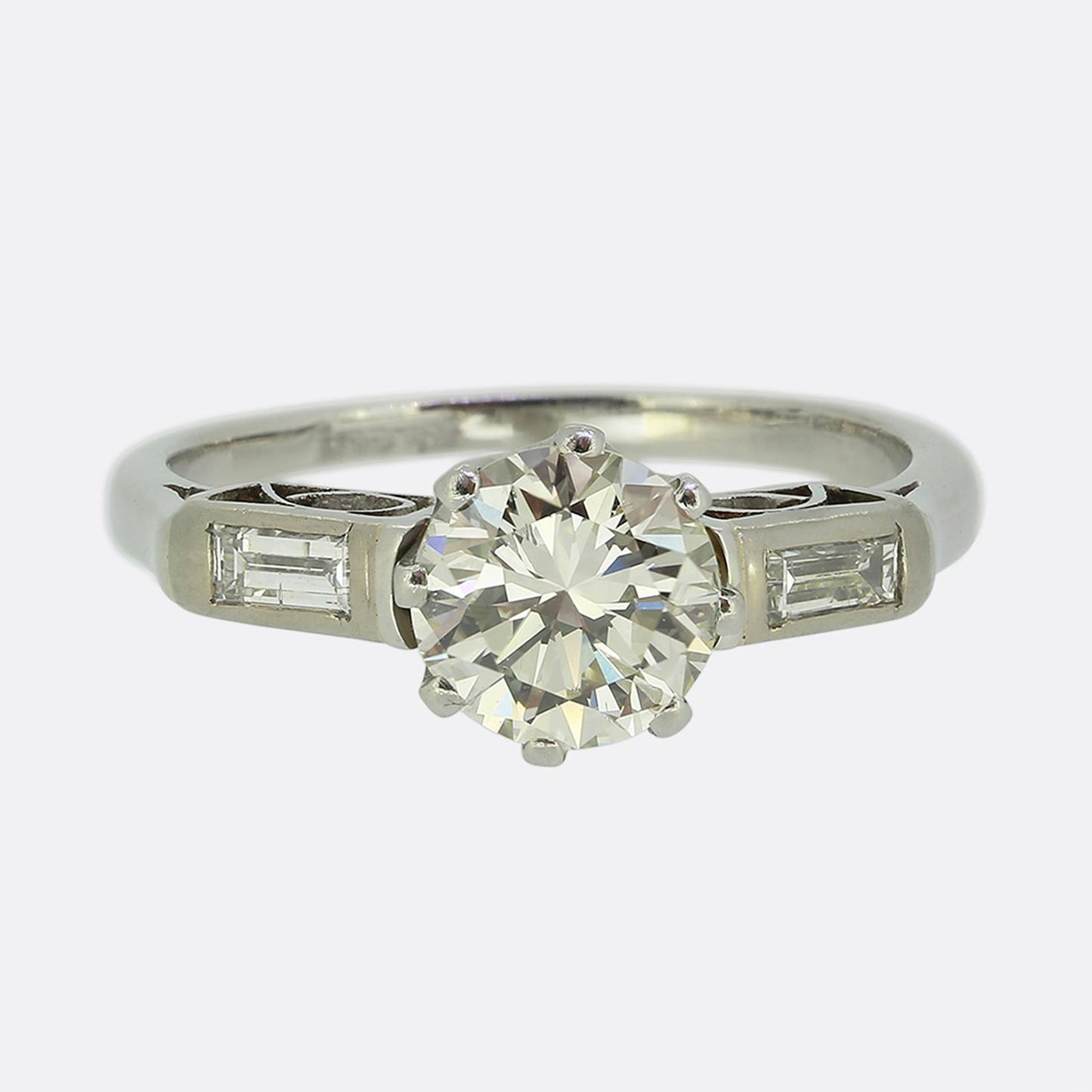 Art Deco 1.00 Carat Diamond Engagement Ring