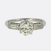 Art Deco 1.00 Carat Diamond Engagement Ring