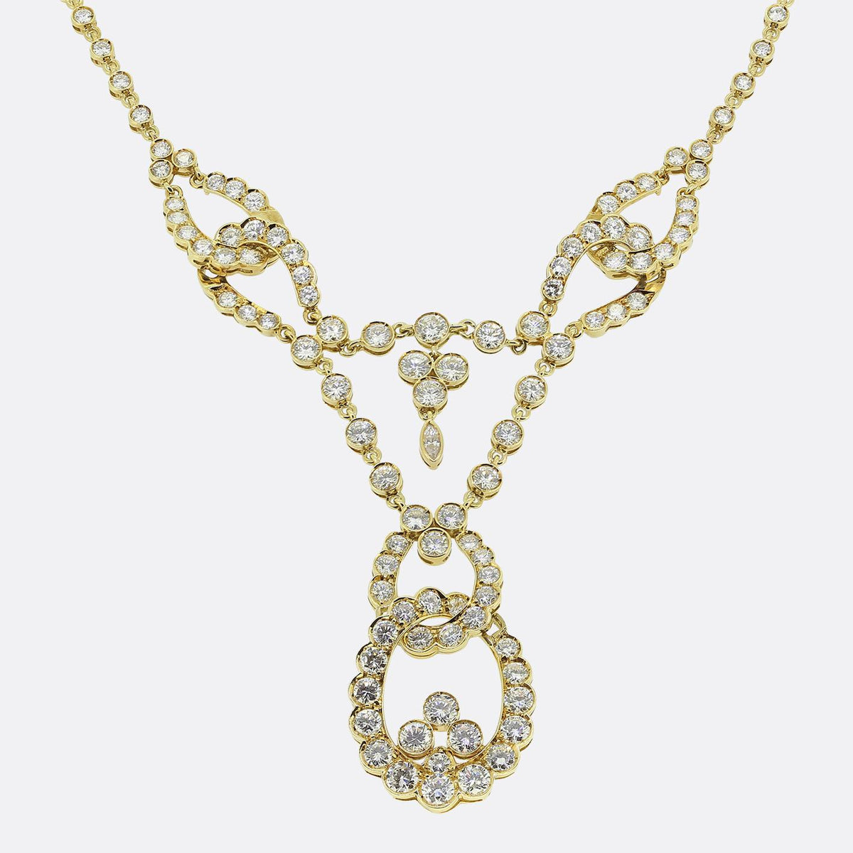 Cartier Vintage Diamond Festoon Necklace