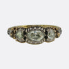 Georgian Rose Cut Diamond Three-Stone Ring