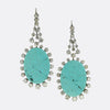 Edwardian Turquoise and Diamond Drop Earrings
