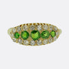 Victorian Demantoid Garnet and Diamond Ring