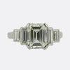 2.25 Carat Emerald Cut Diamond Five-Stone Ring