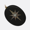 Victorian Onyx and Diamond Star Locket Pendant