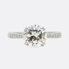 David Morris 2.01 Carat Brilliant Cut Diamond Solitaire Engagement Ring