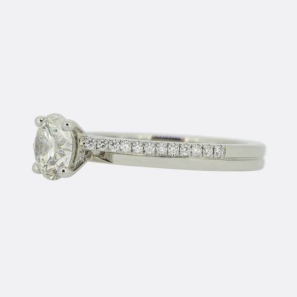 De Beers 1.04 Carat Diamond Promise Solitaire Ring