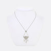 Edwardian Pearl and Diamond Lavalier Necklace