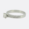 0.22 Carat Round Brilliant Cut Diamond Solitaire Ring