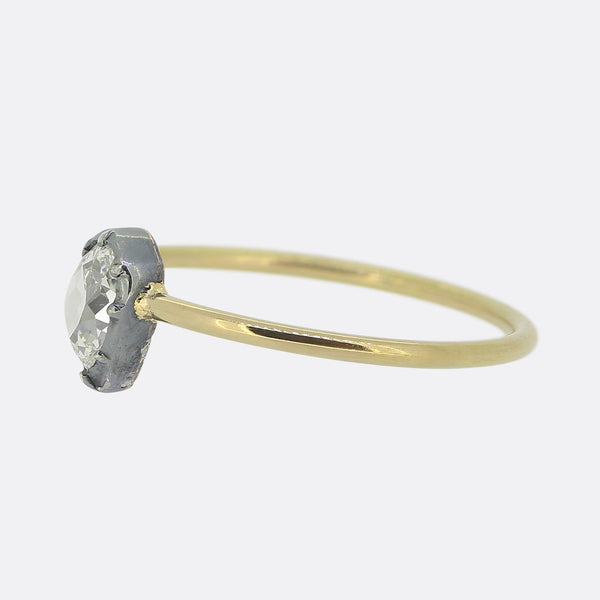 Antique 0.30 Carat Diamond Solitaire Ring