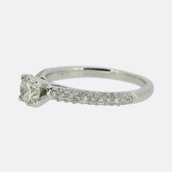 0.55 Carat Diamond Solitaire Engagement Ring