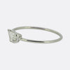 0.65 Carat Trapezoid-Cut Diamond Solitaire Ring