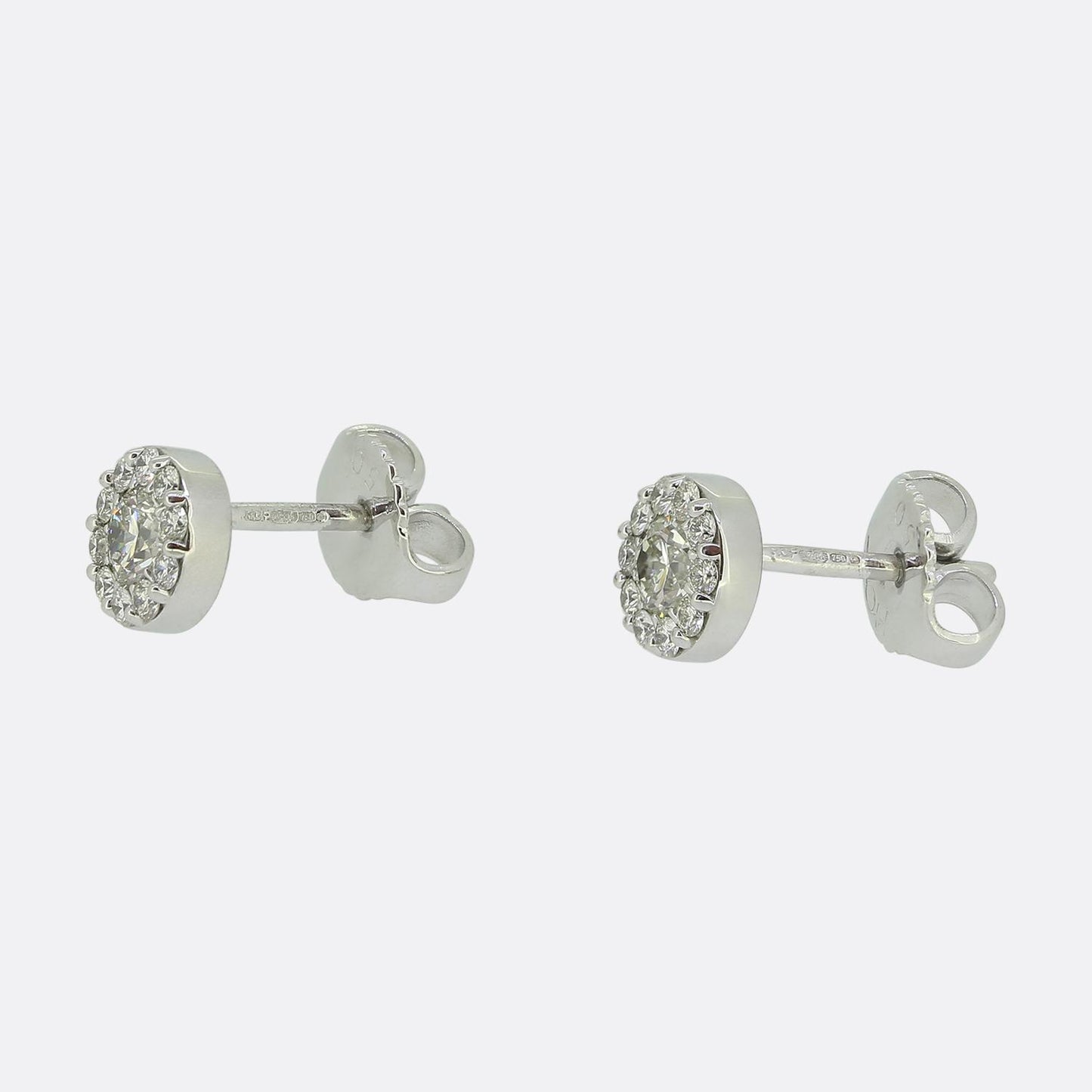 Hearts on Fire Fulfillment Diamond Halo Earrings