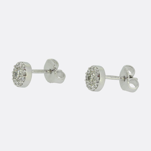Hearts on Fire Fulfillment Diamond Halo Earrings
