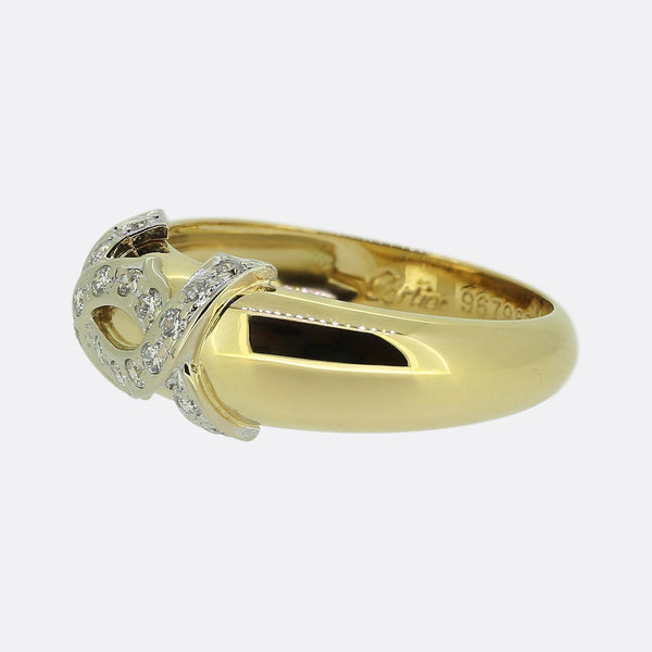 Cartier Diamond Double C Ring