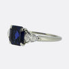 Cartier Sapphire and Diamond Three-Stone Ring
