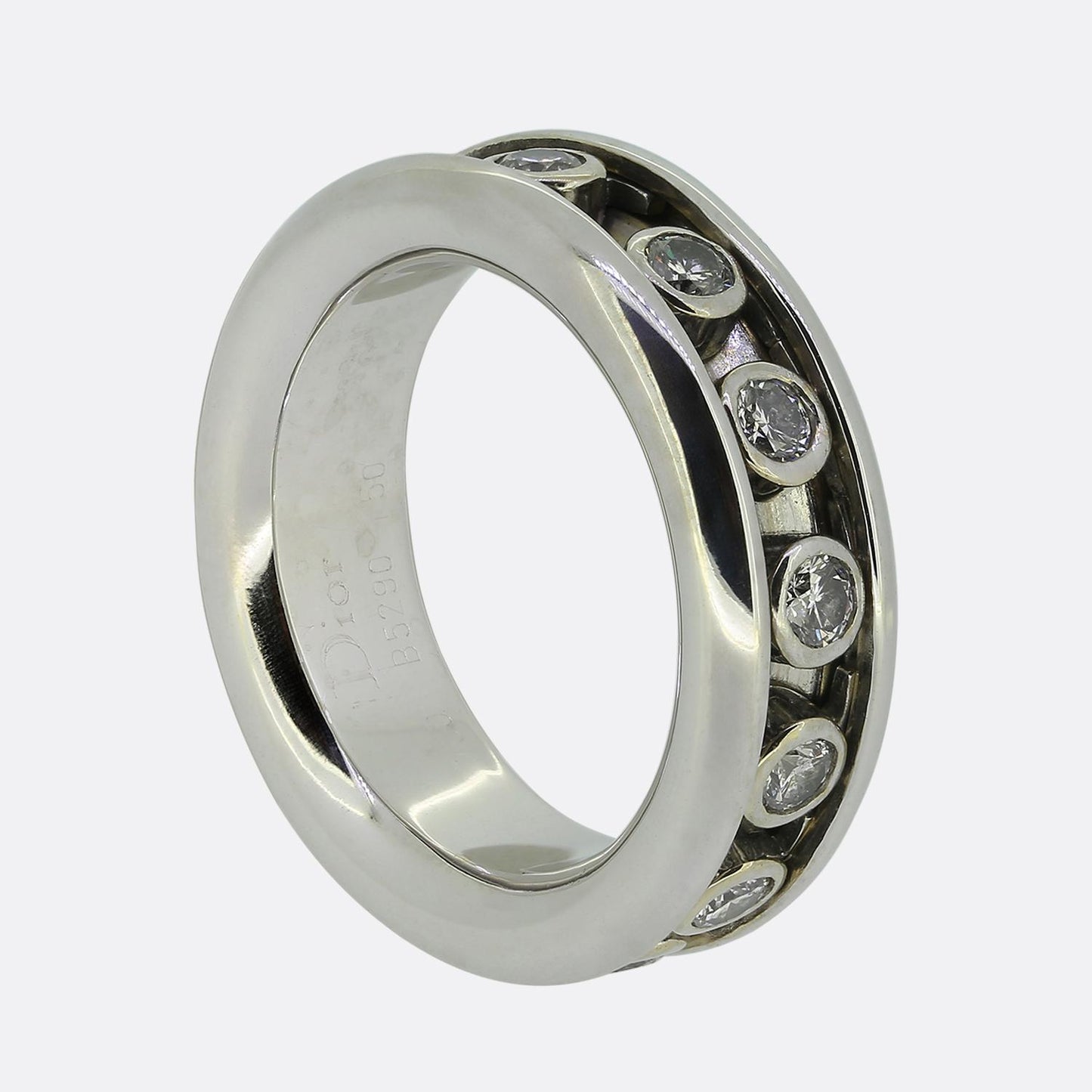 Dior Volage Floating Diamond Band Ring Size K (50)