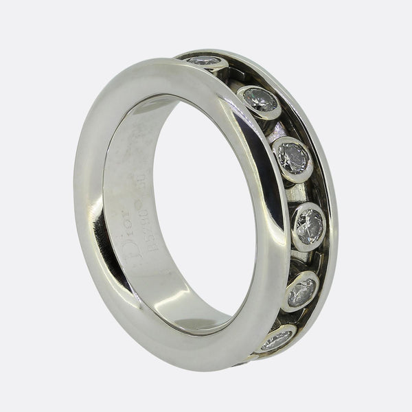 Dior Volage Floating Diamond Band Ring Size K (50)