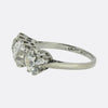 Antique 4.30 Carat Old Cut Diamond Three-Stone Ring