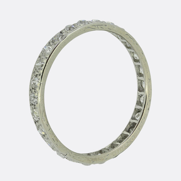 Edwardian Old Cut Diamond Full-Eternity Ring Size N (54)