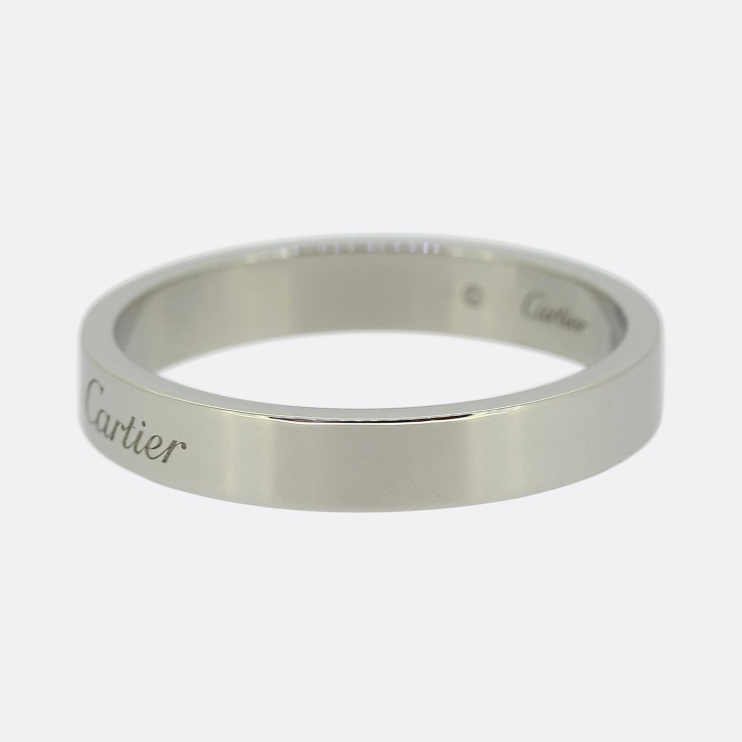 Cartier C De Cartier Diamond Wedding Band Ring
