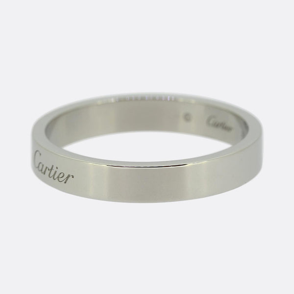 Cartier C De Cartier Diamond Wedding Band Ring