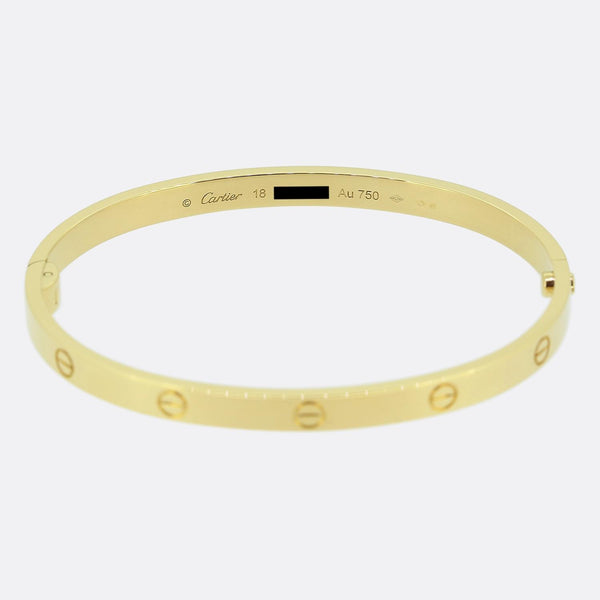 Cartier Medium Model LOVE Bangle Size 18