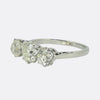 Art Deco Old Cut Diamond Three Stone Ring