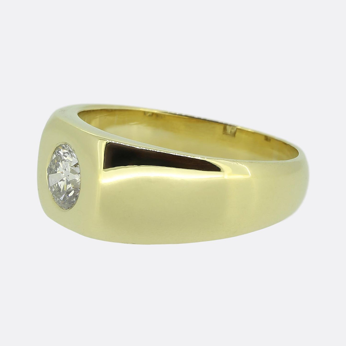 Vintage 0.50 Carat Diamond Signet Ring