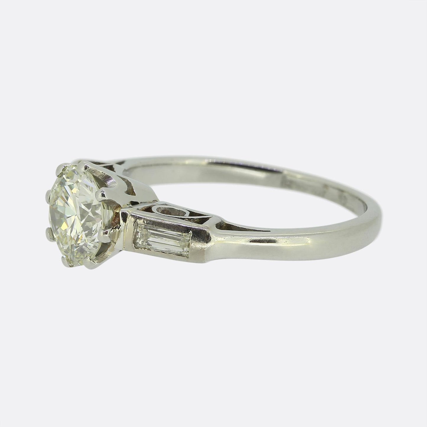 Art Deco 1.00 Carat Diamond Engagement Ring