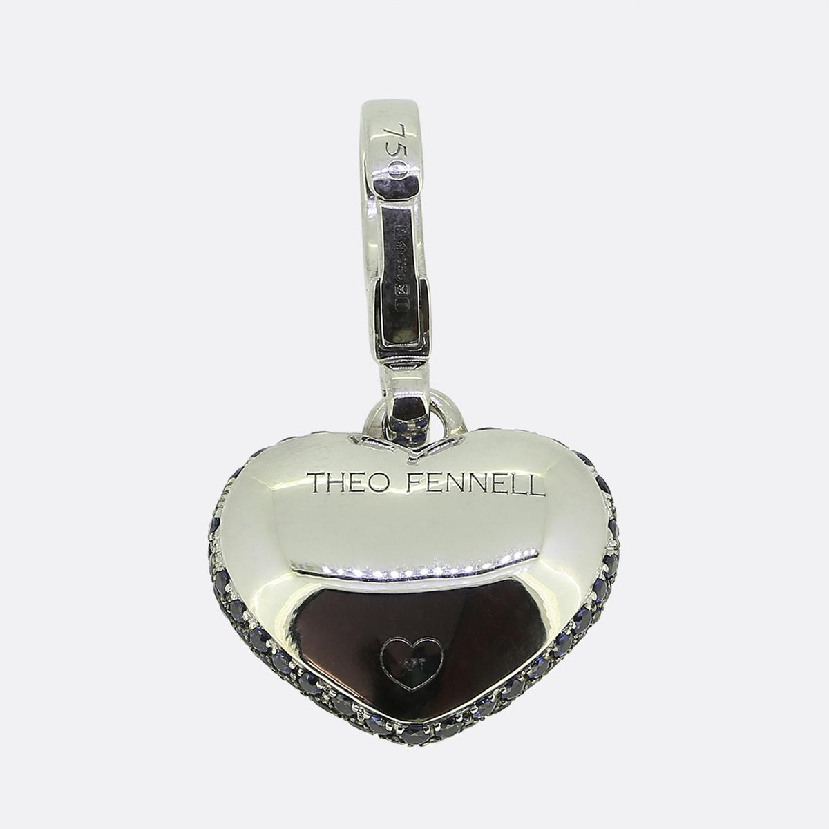 Theo Fennell Sapphire and Diamond Evil Eye Art Pendant