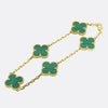 Van Cleef & Arpels Vintage Alhambra Five Motif Malachite Bracelet