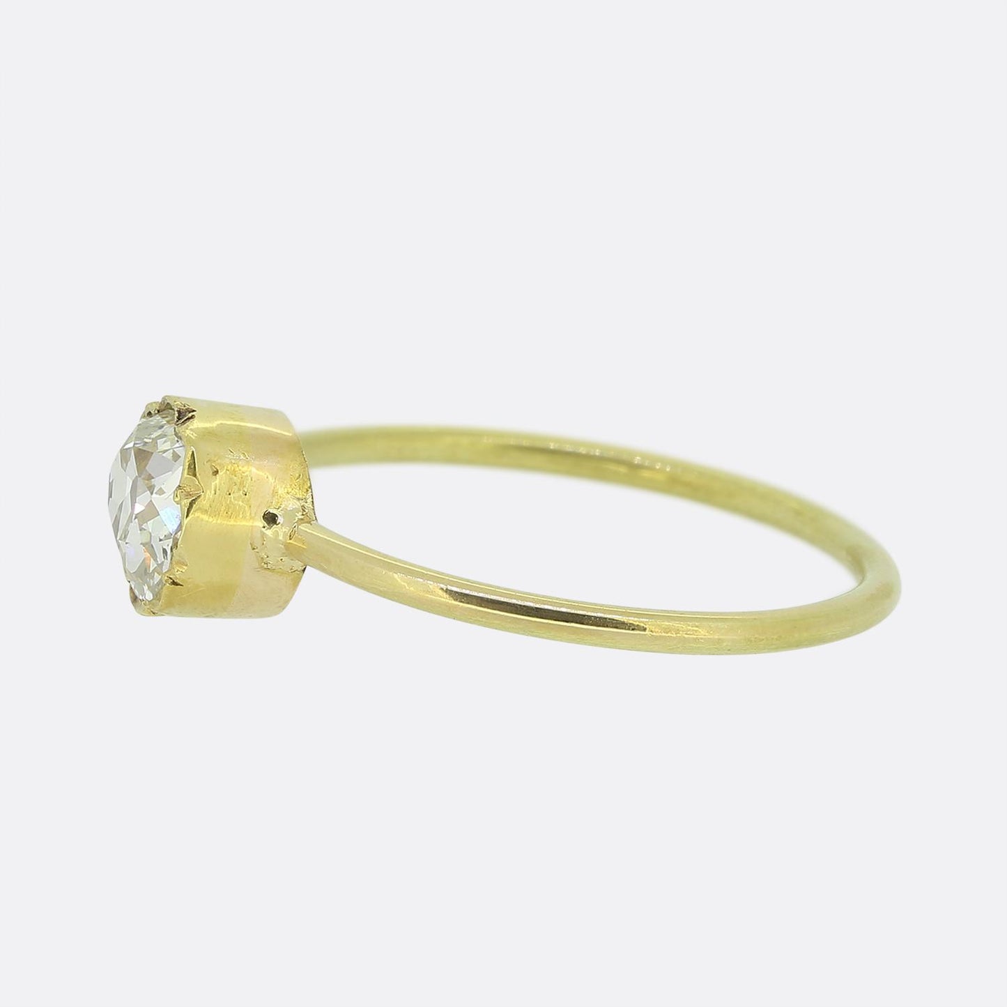 0.60 Carat Old Cut Diamond Solitaire Ring