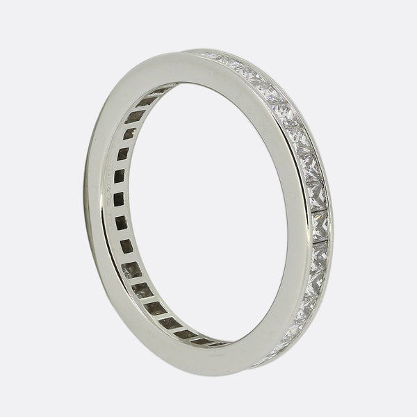 Tiffany & Co. Princess Cut Diamond Full Eternity Ring Size I (48)