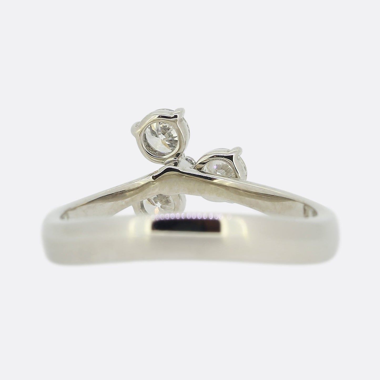 De Beers Three Stone Diamond Clover Ring