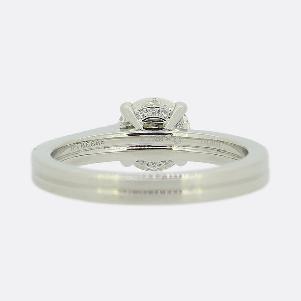 De Beers 1.04 Carat Diamond Promise Solitaire Ring