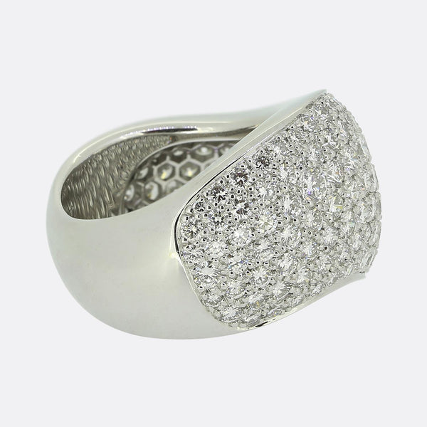 Cartier 5.00 Carat Diamond Wave Ring
