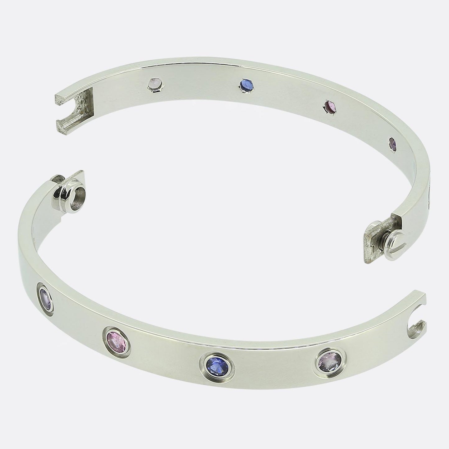 Cartier Coloured Stones LOVE Bangle Size 16