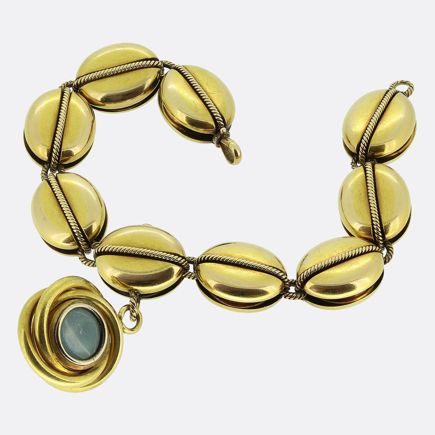 Victorian Diamond Fly Locket Bracelet