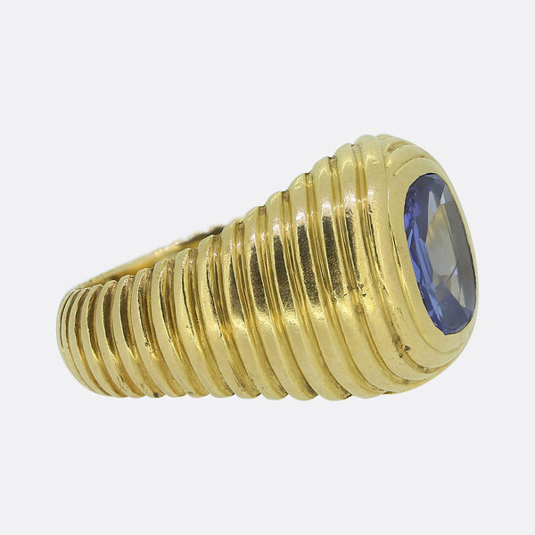 Vintage 1.90 Carat Sapphire Single-Stone Ring