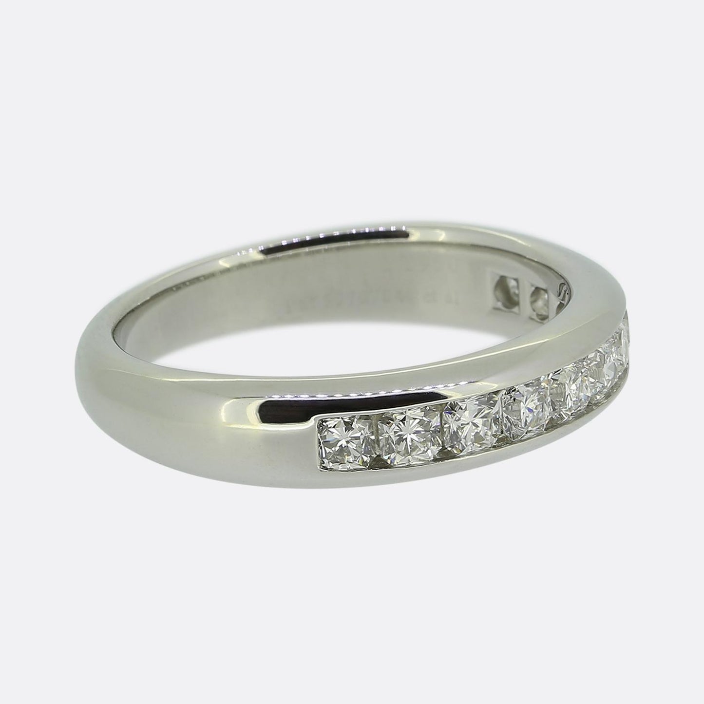 Tiffany & Co. 0.55 Carat Lucida Diamond Half-Eternity Ring