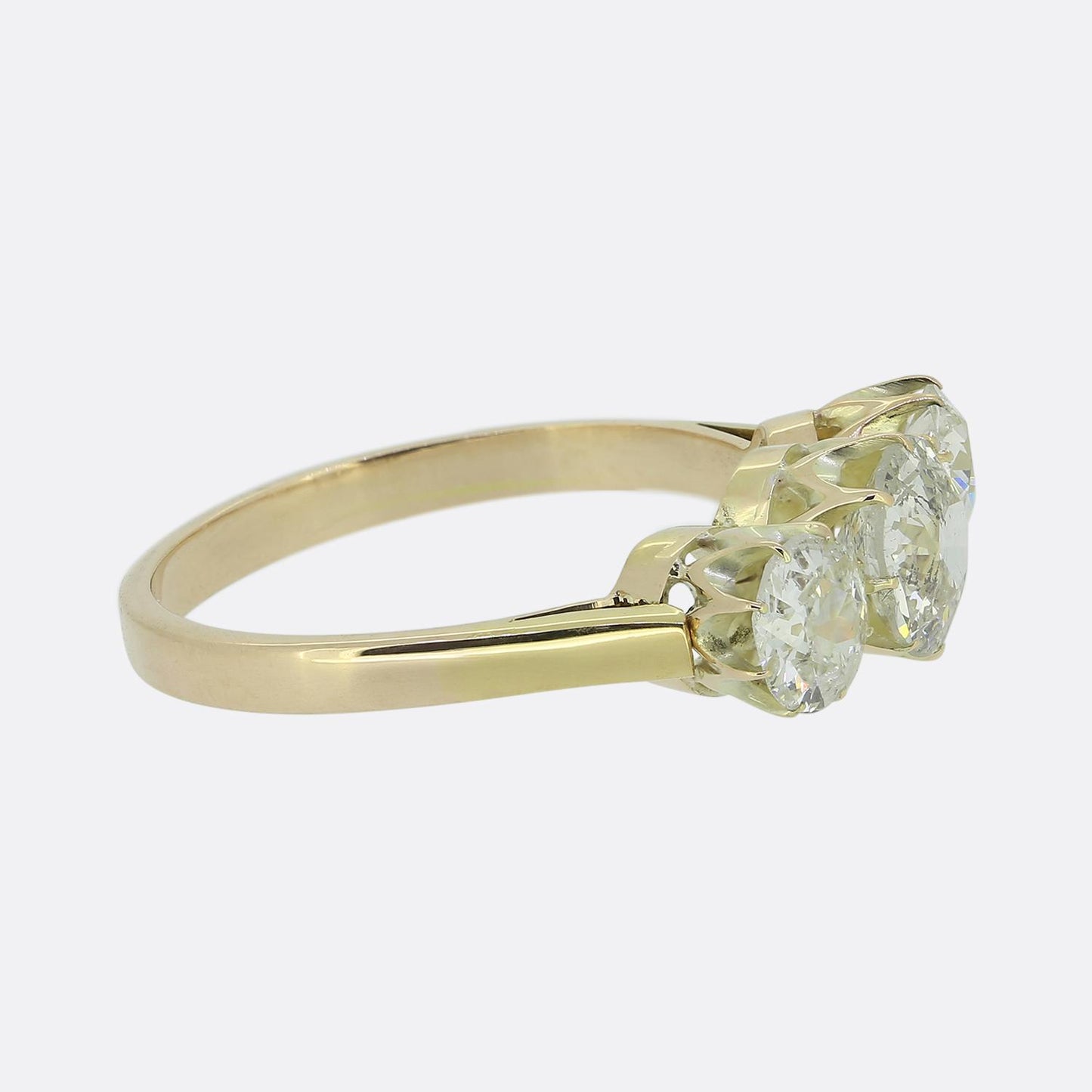 Antique Diamond Three-Stone Ring