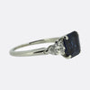 Cartier Sapphire and Diamond Three-Stone Ring