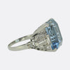 Art Deco 10.00 Carat Aquamarine and Diamond Ring