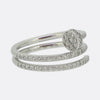 Cartier Juste un Clou Double Semi-Paved Diamond Ring Size N (54)