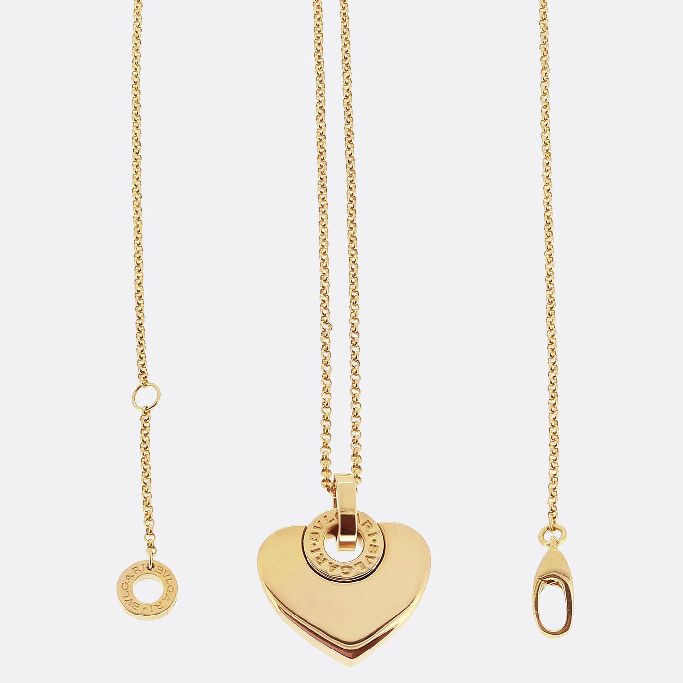 Bvlgari Cuore Diamond Heart Pendant Necklace
