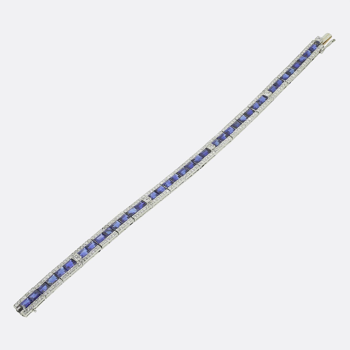 Art Deco Sapphire and Diamond Bracelet